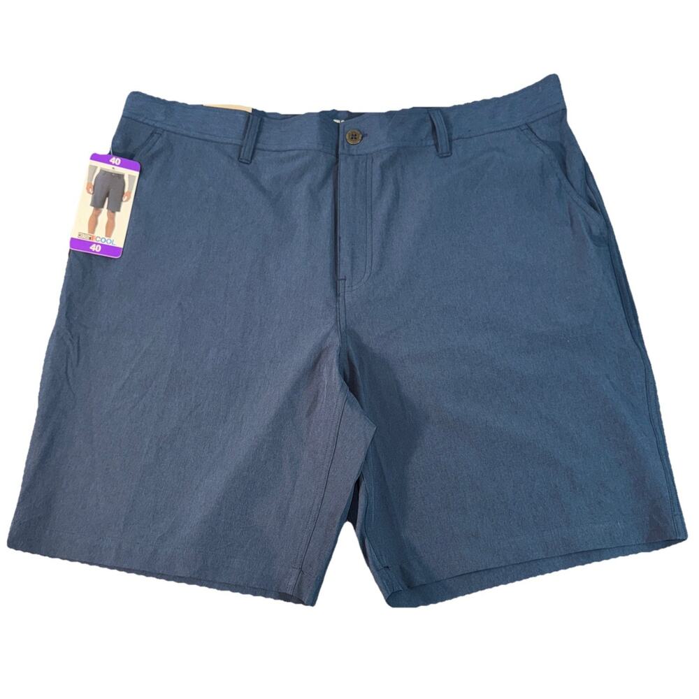 32 DEGREES COOL Mens Performance Stretch Shorts Blue Size‎ 40 NWT